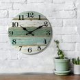 thumbnail image 1 of Wall Clock - Silent Battery Operated (10in Light Green), 1 of 5