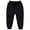 Black, variant on Toddler Baby Baggy Sweatpants Pull On School Jogger Pants Boys Girls Solid Elastic Waist Athletic Trousers with Pockets