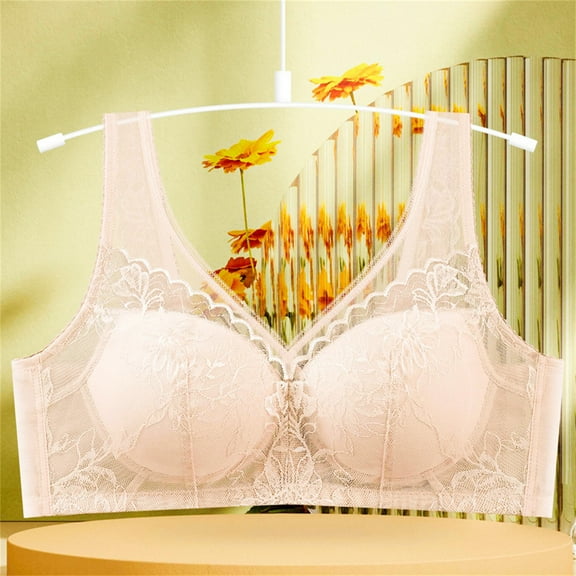 Tbopshirt Wirefree Bras for Women,Women Bras Solid Lace Lingerie Bras Underwear Bralette Bras