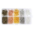 thumbnail image 1 of Suministros de herramientas para hacer aretes, 1128 piezas de anillos para hacer joyas, anillos de salto, accesorios de joyería, kit para hacer joyas elaborado con cuidado, 1 of 10