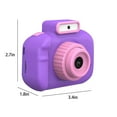 thumbnail image 3 of Digital Camera, 4800W HD Camera with Flashlight, 1080P Video Recording for Beginners, Game Mode and 800mAh Battery, Compact Digital Camcorder for Family Use, Purple, 3 of 8