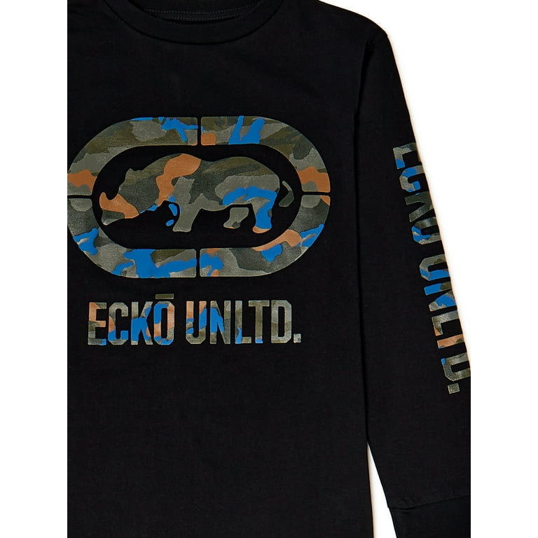 Ecko Boys Graphic Long Sleeve T-Shirt, 2-Pack, Sizes 4-16