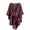 Burgundy, variant on Warm Unisex Cloak Shawl Cold Weather Protection Soft Faux Wool Lightweight Travel Essential