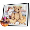 thumbnail image 2 of Cuadros Decorativos Kits de pintura de diamante 5D DIY Taladro redondo completo Mosaico de oso de dibujos animados (VY129) Likrtyny embutido en tela, 2 of 9