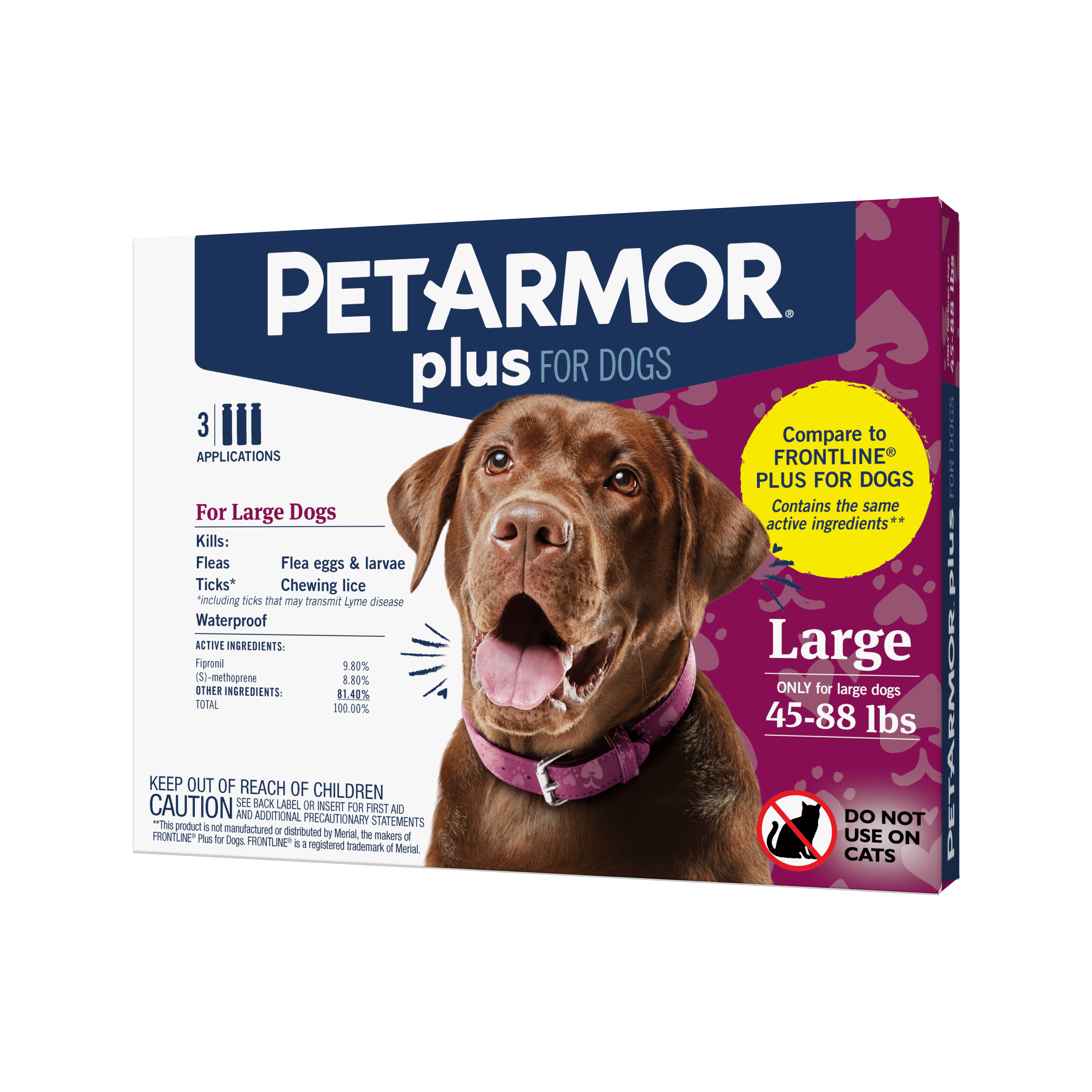 PetArmor Plus Flea & Tick Prevention for Large Dogs (4588