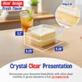 thumbnail image 3 of MT Products Clear Square Plastic Containers 5.25 x 5.26" x 3.2" - Pack of 40, 3 of 9