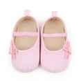 thumbnail image 2 of Otqutp Princess Footwear for Baby Girls Fashion Spring Summer Soft Sole Solid Color Bowknot Children Casual Shoes for 0 to 12 Months, 2 of 6