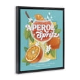 thumbnail image 3 of Stupell Industries Refreshing Retro Aperol & Recipe Black Framed Floater Canvas Wall Art design by Courtney Morgenstern, 21 x 17, 3 of 9