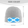 thumbnail image 4 of Flag Of Scotland Beanie Hat Men Women Warm Printed Cap Knit Beanies Hats Outdoor Winter Gray, 4 of 6