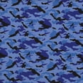 thumbnail image 2 of Blue Camo Thermoflex Fashion Patterns 12" x 5' (Feet) Roll, Iron on Heat Transfer Vinyl Roll, HTV, 2 of 2