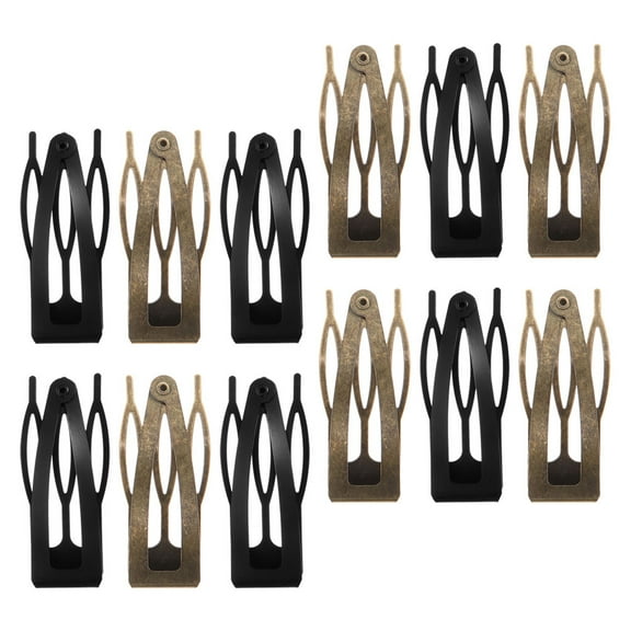 Soimiss 12Pack Small Snap Hair Clips Hair Styling for Different Occasions in Black Color