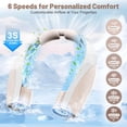 thumbnail image 4 of Ventilador de cuello Slientspin AI portátil con refrigeración de 360°, 6 velocidades, 8000 mAh, 4 of 8