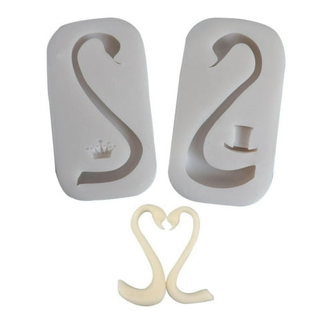 

3D Swan Silicone Mold|Creative Swan Neck Silicone Fondant Mold|DIY Kitchen Baking Supplies Resin Mold for Cake Cupcake Topper Sugar Craft Decorating