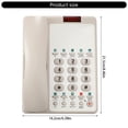 thumbnail image 3 of B188B Hotel Corded Telephone Desktop Wall Mountable Fixed Landline Phone for Front Desk Service in Hotels, 3 of 8