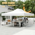 thumbnail image 7 of JINSEED 10x15ft Pop Up Canopy Tent,Portable Outdoor Sun Shade Shelter,Commercial Shade with Wheeled Carry Bag,White, 7 of 7