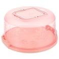 thumbnail image 2 of SHISUYAN Pink Cake Box Container with Handle Made of Durable PP for Kitchen Use Lightweight and Sealing, 2 of 8