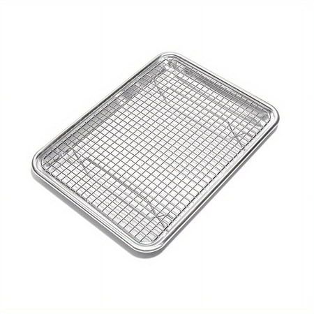 Stainless Steel Baking Pan Set with Extra Thick Edge | Cooling Rack for Cooking And Baking | Ramadan Supplies Christmas Gift