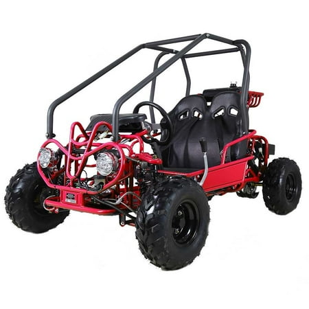 Off Road Go Kart Suspension - Red Taotao GK110 110CC Youth Go Kart, Air Cooled, 4-Stroke, 1-Cylinder, Automatic with Reverse