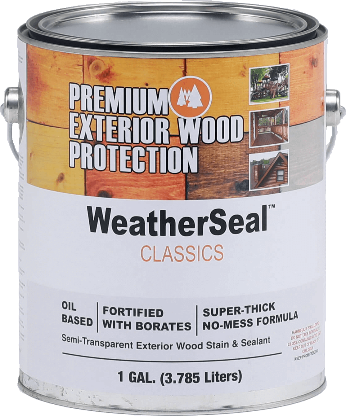 WeatherSeal Natural Wood Finish Natural 1 Gallon Pail Butternut