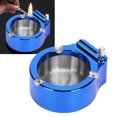 thumbnail image 3 of Rdeghly Smoking Ashtray,Table Ashtray,Stainless Steel Ashtray with Matches Lighter Function for Home Office Using Wear Resisitant, 3 of 10