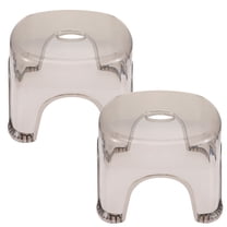 SHOWERORO 2Pcs Stepping Stool Plastic Foot Stool for Bathroom Use Stackable Design