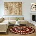 thumbnail image 5 of Impressions Abstract Floral Geometric Hand-Made Area Rug, 5' x 5', 5 of 6