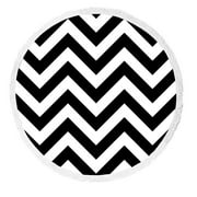 ECZJNT Black and White Zigzag Beach Towel Beach Blanket Beach Yoga Mat