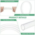 thumbnail image 2 of Uxcell Silicone Tubing, 11/32"(9mm) ID x 15/32"(12mm) OD Flexible Silicone Rubber Tube, 3ft High Temp Water Air Hose Pipe for Pump/Liquid Transfer/Brewing/Aquaponics [Clear], 2 of 7