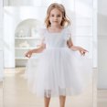 thumbnail image 2 of Toddler Girl Dresses Toddler&nbsp;Tulle&nbsp;Dress White Dress For Girls Birthday Dress Girls Children'S Day Dresses For Girls 12-18 Months, 2 of 4