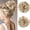 Ash Blonde, variant on Jinswick Large Messy Bun Hair Piece Wavy Curly Scrunchies Synthetic Chignon Ponytail Hair Extensions Thick Updo Hairpieces for Women