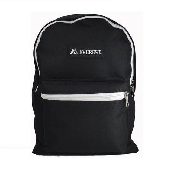 1045K-BK-WHT Basic Backpack - Black & White