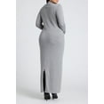 thumbnail image 2 of ELOQUII Women's Plus Size Textured Long Coat, 2 of 4