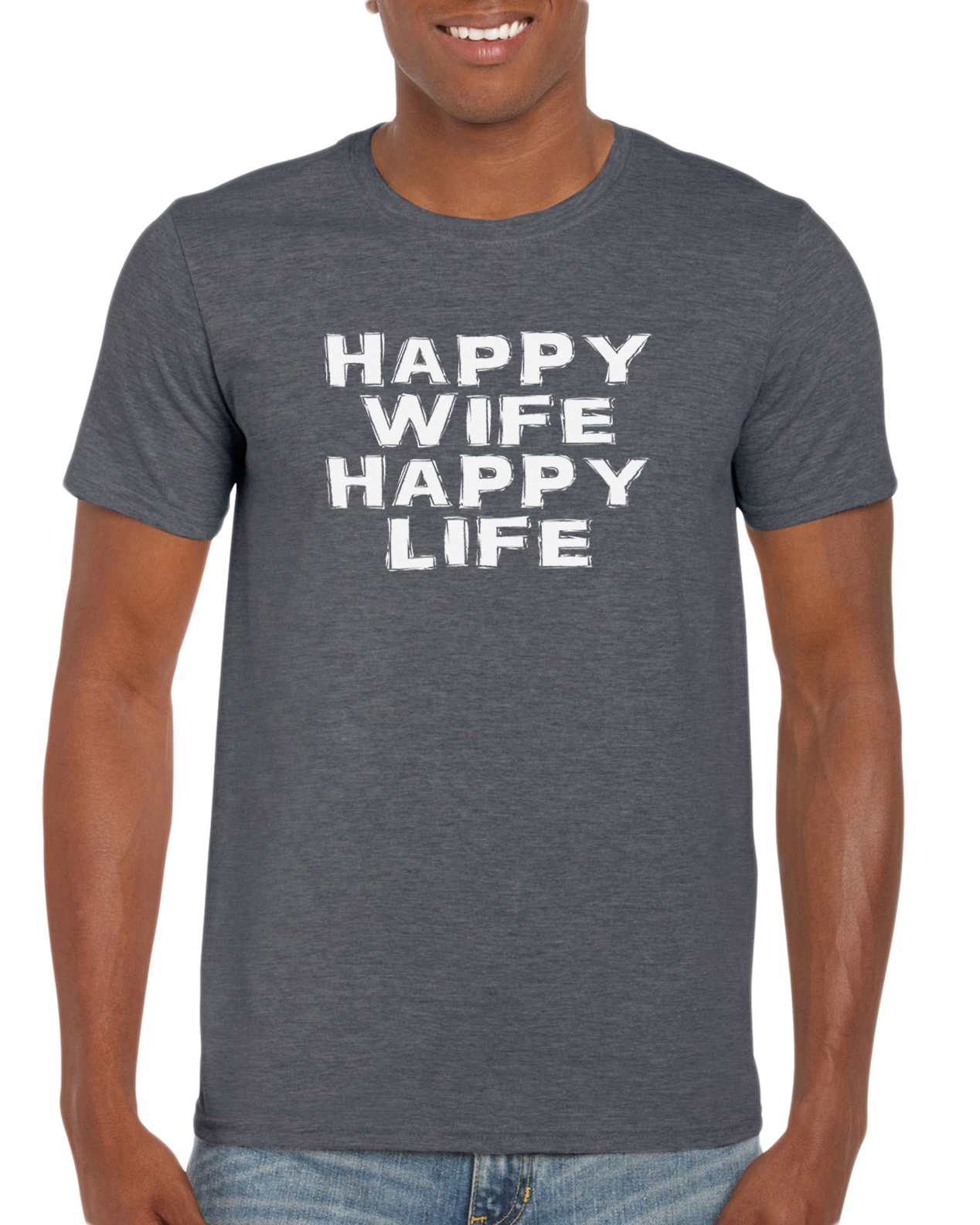 T Shirt Happy Wife Happy Life