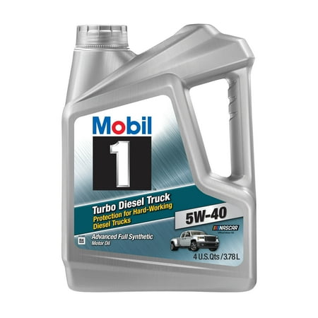 Mobil 1 Turbo Diesel Truck Full Synthetic Motor Oil 5W-40, 1 Gal