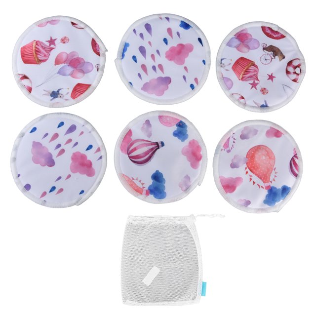 Almohadilla de lactancia, 6 piezas Almohadilla de lactancia lavable Almohadilla de lactancia Almohadilla de lactancia absorbente Diseño aerodinámico
