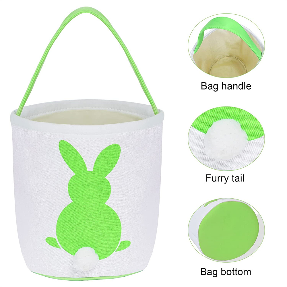 amlbb Easter Basket Plush Easter Bunny Long Ears Bags Easter Basket Rabbit  Buckets Easter Tote Bags Children Gift Storage Handbag Easter Basket