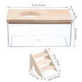 EXHUMKY Hamster Sand Bath, Transparent Design, Secure Lid, Easy Access ...
