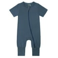thumbnail image 5 of SXIMEE Rayon Made from Bamboo Unisex Baby Pajamas, Summer Short Sleeve Footless Rompers, 2 Way Zipper Sleeper, 5 of 5
