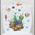 thumbnail image 1 of Pegatinas de baño, criaturas marinas, decoración de baño, pegatinas de pared, pegatinas autoadhesivas JM, 1 of 4