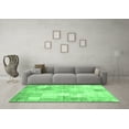 thumbnail image 3 of Ahgly Company Indoor Round Patchwork Emerald Green Transitional Area Rugs, 8' Round, 3 of 4