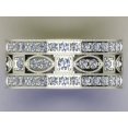 thumbnail image 4 of Pompeii 2 1/2ct Vintage Diamond 3/4 Eternity Wedding Ring 14K White Gold (H/I,SI2), 4 of 4