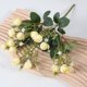 thumbnail image 1 of Xiao Hua 3 piezas de flores artificiales de tacto real para decoración del hogar, oficina, boda, arreglo floral (amarillo, 30 cm de largo), 1 of 5