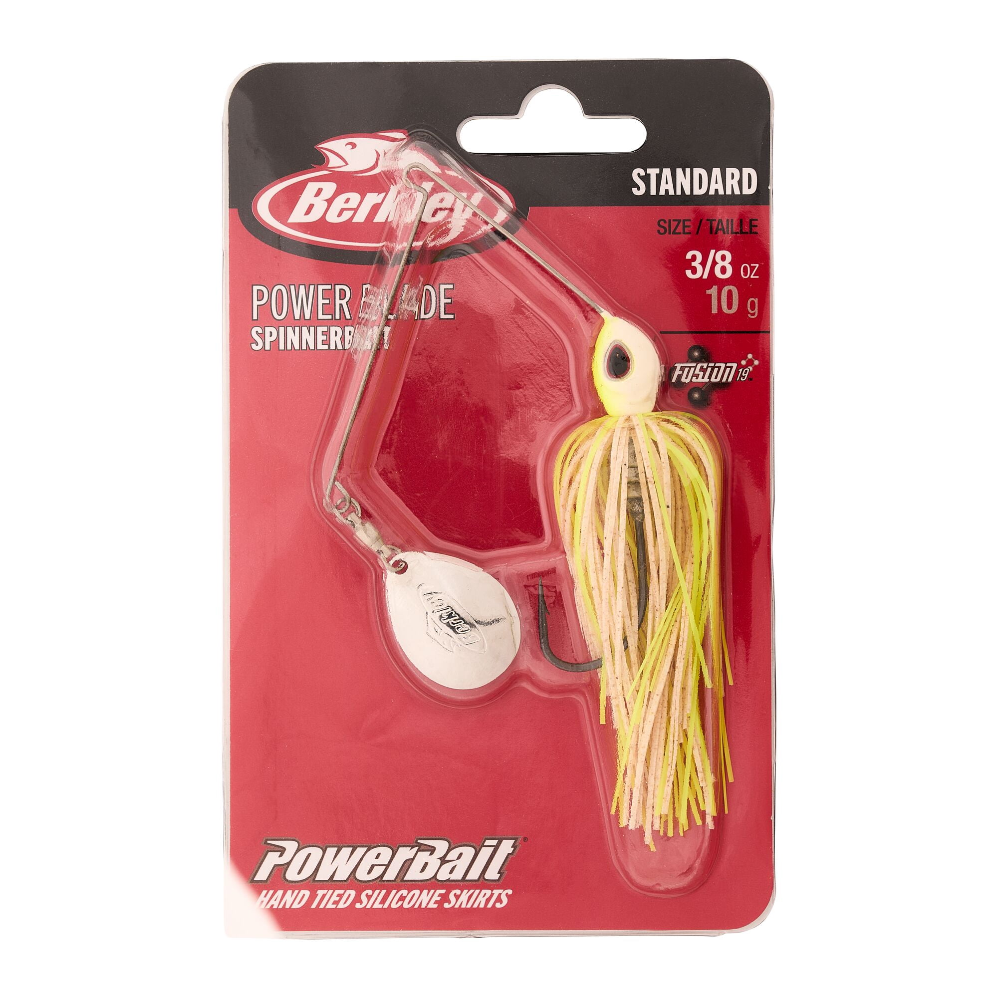 Berkley Power® Blade Standard, Spinnerbaits, White Chartreuse/Silver (1 Count)