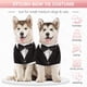 thumbnail image 4 of Traje formal Kuoser de esmoquin para perro con pajarita negro M, 4 of 6
