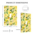 thumbnail image 5 of Kll Lemon Wall Plate,Gloss Finish,Standard Size 1 - 5" X 3", Polycarbonate Thermoplastic,Electric Receptacle Plug Covers, 5 of 8