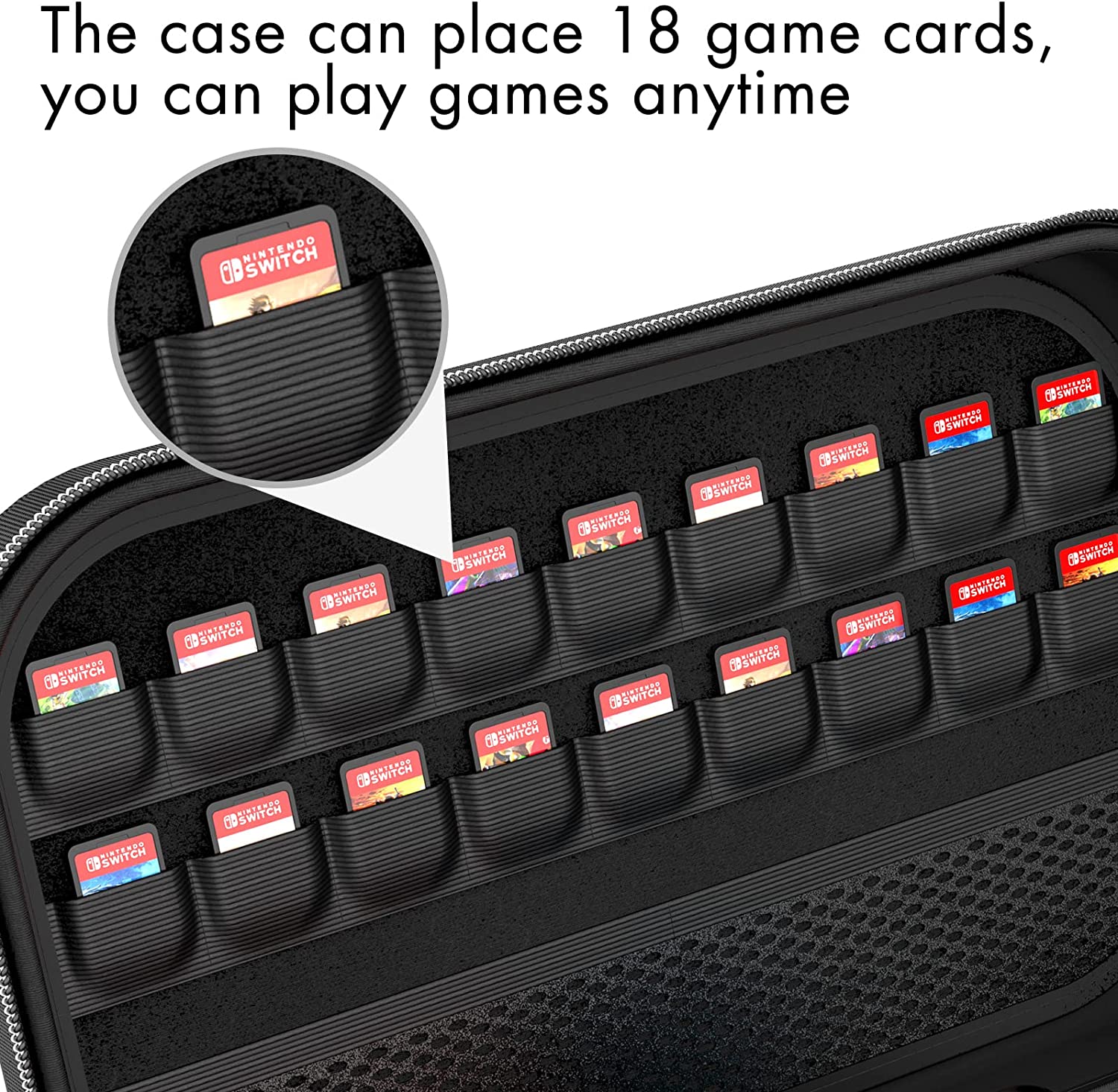 HEYSTOP Nintendo Switch Carrying Case, Hard Shell photo 3