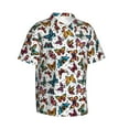 thumbnail image 5 of Wukai Cute Butterfly Men's Hawaiian Shirt Short Sleeve Casual Button Down Summer Beach Aloha Shirt Tropical Print Holiday Party, 5 of 8