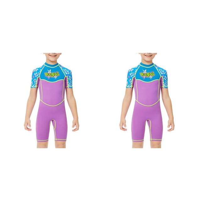 Soidarity Trajes de neopreno para respirar libremente, traje de buceo para niños, traje de baño de moda antimedusas, mono de varios tamaños, traje de Violeta XXL 2piezas Soidarity CBP194451