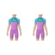 thumbnail image 4 of Advancent Trajes de neopreno Breathe Freely, traje de buceo para niños, traje de neopreno de una pieza para niños y niñas, antimedusas, varios tamaños Violeta XXL 2piezas Advancent CBP194451, 4 of 6