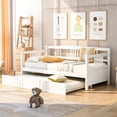 thumbnail image 2 of Twin Daybed with Hideaway Trundle in White / Multi - Functional, Meets Different Needs, 2 of 2